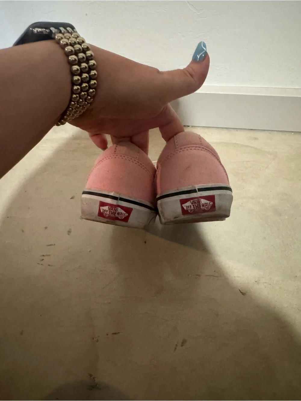 Pink & White Vans Size Girls 4.5 Used Condition Y2K Girly